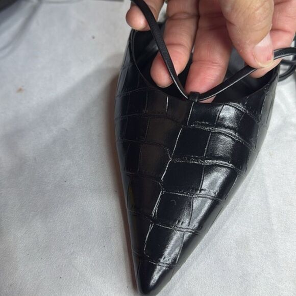 (Z) Zara, flat pointed toe shoes, ankle straps, sizes US/EU 37/6.5, 36/6 - Picture 8 of 14